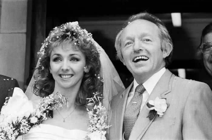 Framed Print : The wedding of Paul Daniels and Debbie McGee in Buckinghamshire. 2nd April 1988 Framed Print : The wedding of Paul Daniels and Debbie McGee in Buckinghamshire. 2nd April 1988