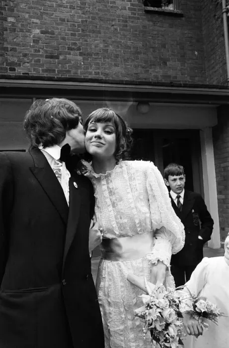 Framed Print : Wedding of Pete Townshend of British rock group The Who and Karen Astley Framed Print : Wedding of Pete Townshend of British rock group The Who and Karen Astley