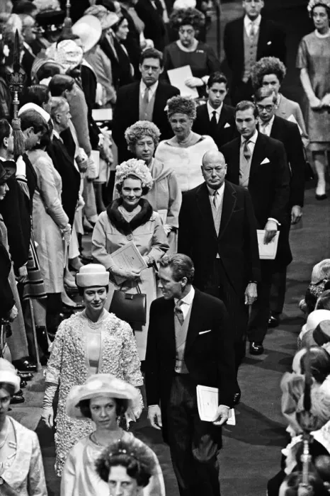 Framed Print : The wedding of Princess Alexandra of Kent and Angus Ogilvy at Westminster Abbey