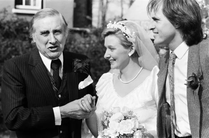 Framed Print : The wedding of Spike Milligans daughter Sile to Willie White Framed Print : The wedding of Spike Milligans daughter Sile to Willie White