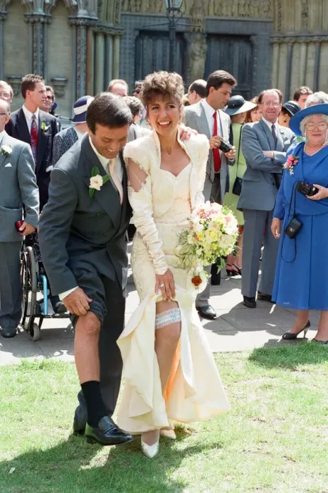Framed Print : The wedding of Tony Blackburn and Debbie Thomson held at St Margarets Church Framed Print : The wedding of Tony Blackburn and Debbie Thomson held at St Margarets Church