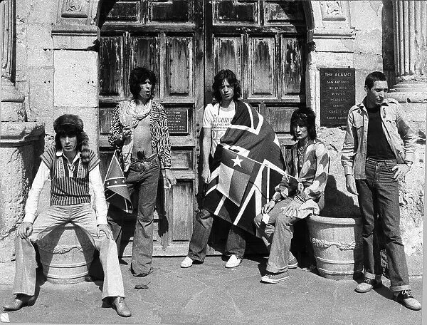 On Wednesday 4 June 1975 The Rolling Stones did a photo shoot at the Alamo, San Antonio