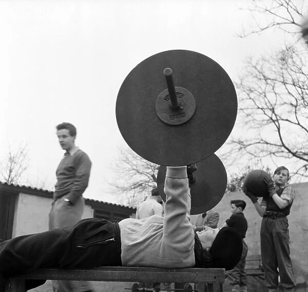 Weight lifting Grandmother - Mrs. Rosaline Bright. January 1953 D91