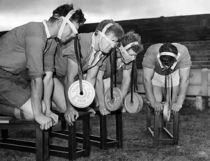 Framed Print : Weight Training No its not the latest face lift method but a new training method to