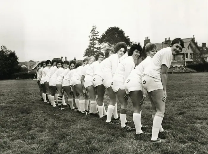 Framed Print : Wellington Hot Pants Rugby Club Somerset White shorts shirts red kisses