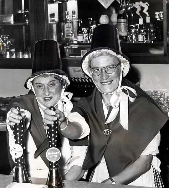 Welsh Costume - The bar maids at the Great Western Hotel, Station Approach