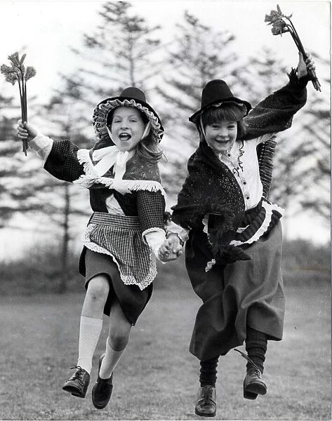 Welsh Costume - Jumping for joy... Nine yr old Emily Jane Bosworth