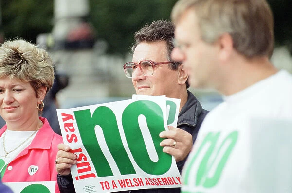 The Welsh devolution referendum of 1997 was a pre-legislative referendum held in Wales