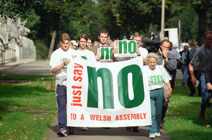 Framed Print : The Welsh devolution referendum of 1997 was a pre-legislative referendum held in Wales Framed Print : The Welsh devolution referendum of 1997 was a pre-legislative referendum held in Wales