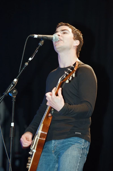 Welsh rock band Stereophonics performing at Cardiff Castle. 12th June 1998