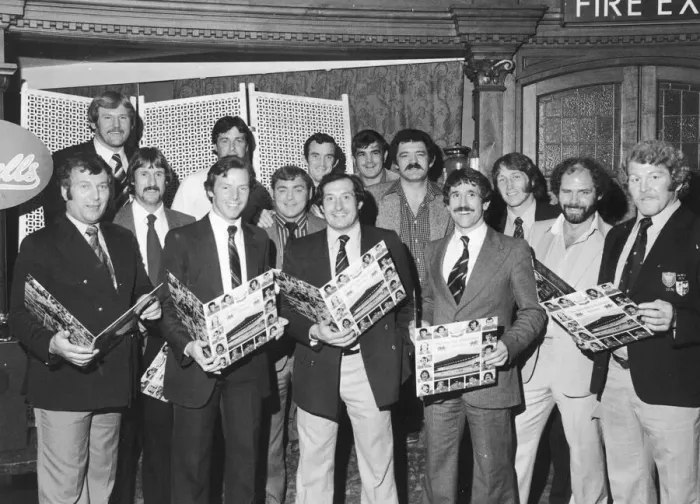 Framed Print : The Welsh Rugby Singers. Welsh rugby stars of the past decade have got together on record