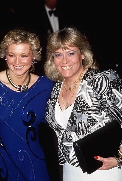 Wendy Richard and Gillian Taylforth attend a gala performance of High Society February