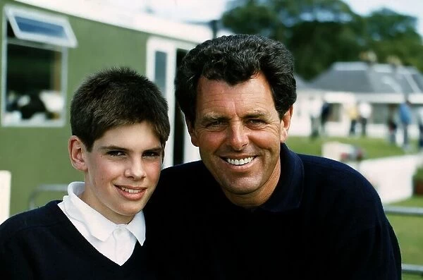 Wentworth pro Bernard Gallacher with his son Jamie golf Bells Open