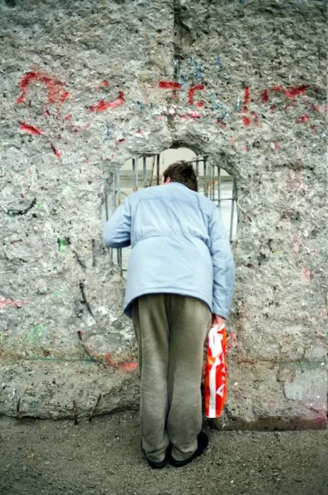 Framed Print : West Berlin, Germany 3 months after relaxation of border crossing by GDR Government
