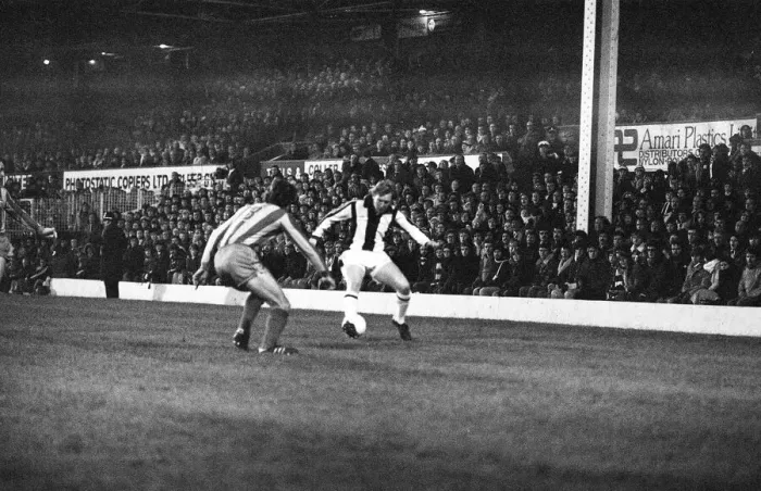 Framed Print : West Brom 2-0 Valencia, UEFA Cup match at The Hawthorns, Wednesday 6th December 1978 Framed Print : West Brom 2-0 Valencia, UEFA Cup match at The Hawthorns, Wednesday 6th December 1978