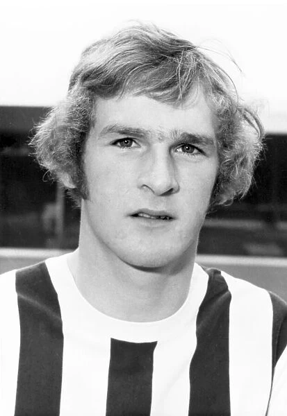 West Bromwich Albion Footballer Alistair Robertson, August 1970