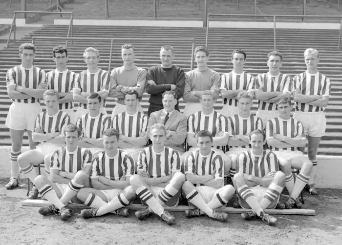 Framed Print : West Bromwich Albion team line up August 1960 Bobby Robson the future England Framed Print : West Bromwich Albion team line up August 1960 Bobby Robson the future England