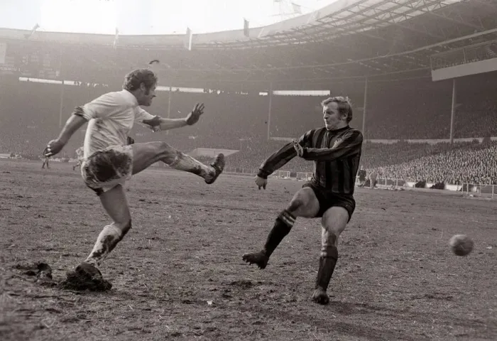Framed Print : West Bromwich Albion v Manchester City Football League Cup Final Doug Fraser clears Framed Print : West Bromwich Albion v Manchester City Football League Cup Final Doug Fraser clears