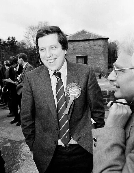 West Derbyshire by-election. Conservative candidate Patrick McLoughlin. 29th April 1986