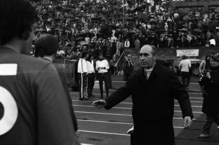 Framed Print : West Germany v England Football May 1972 Sir Alf Ramsey England Football Manager Framed Print : West Germany v England Football May 1972 Sir Alf Ramsey England Football Manager