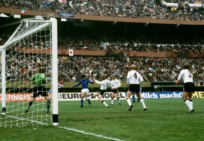 Framed Print : West Germany v Italy World Cup 1978 footballs Maier goalkeeper