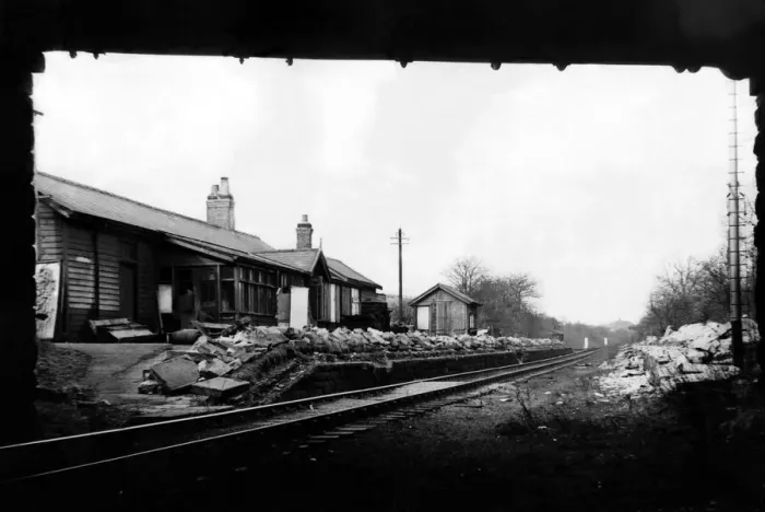 Framed Print : West Gosforth, the forgotten railway station on 20th March 1965 Framed Print : West Gosforth, the forgotten railway station on 20th March 1965