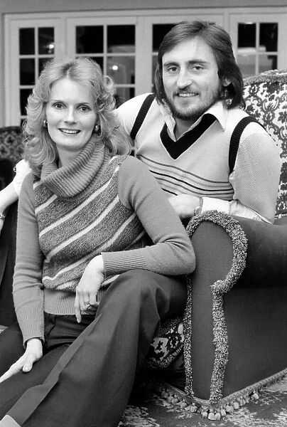 West Ham F. C. Frank Lampard at home with wife Pat. February 1975 75-01037-002