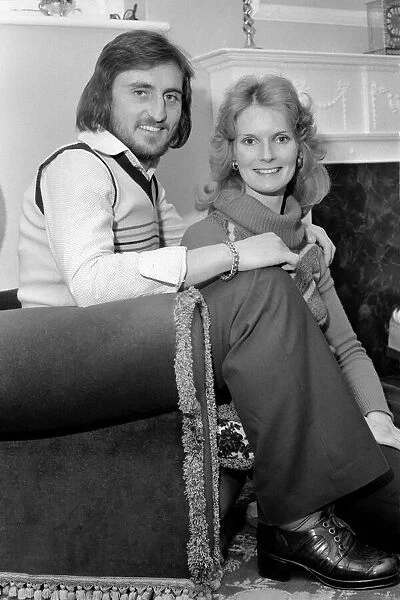 West Ham F. C. Frank Lampard at home with wife Pat. February 1975 75-01037