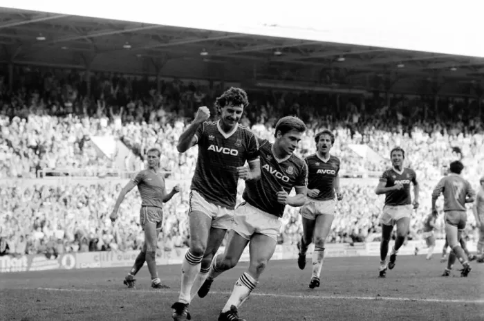 Framed Print : West Ham United 5 v. Chelsea 3. Division One Football. October 1986 LF20-01 Framed Print : West Ham United 5 v. Chelsea 3. Division One Football. October 1986 LF20-01