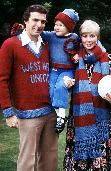 West Ham United footballer Trevor Brooking with his wife Hilkka
