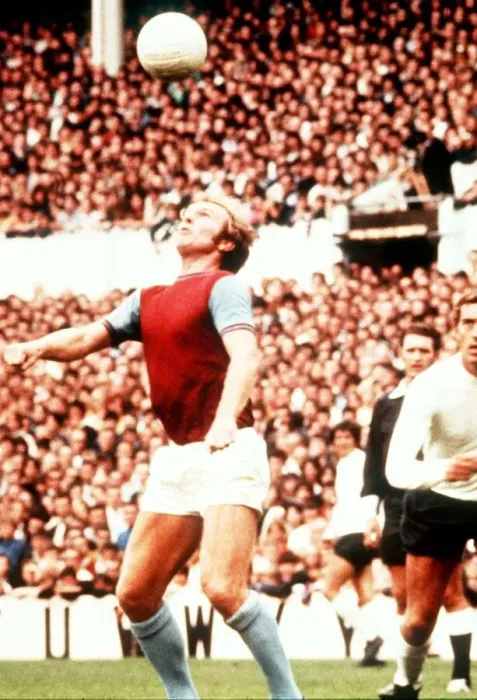 Framed Print : West Ham Uniteds Bobby Moore brings the ball under control 1972 Framed Print : West Ham Uniteds Bobby Moore brings the ball under control 1972