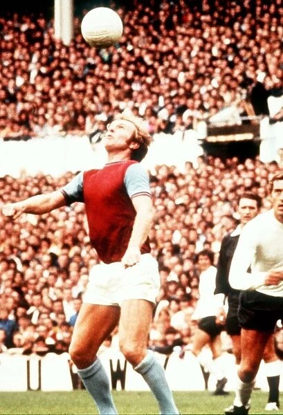 West Ham Uniteds Bobby Moore brings the ball under control 1972