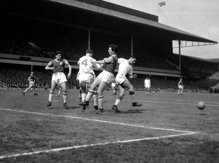 Framed Print : West Ham versus Manchester United -All points of the compass are faced in this incident