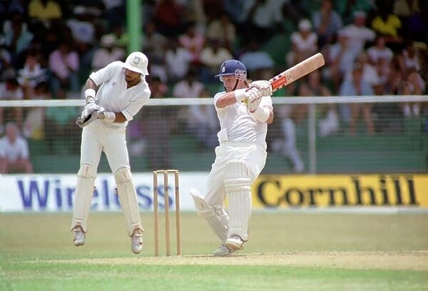 West Indies Cricket. West Indies v. England 5th Test. April 1990 Jeff Dujon