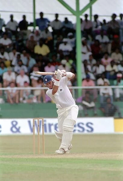 West Indies Cricket. West Indies v. England 5th Test. April 1990. Robin Smith