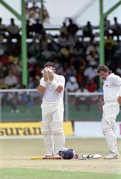 West Indies Cricket. West Indies v. England 5th Test. April 1990 Robin Smith