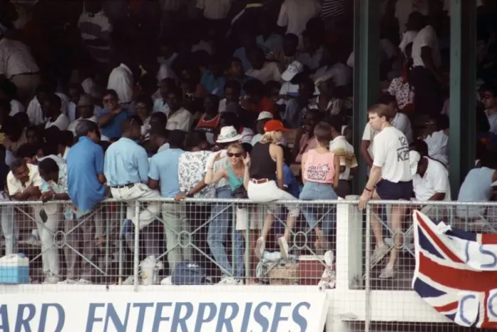 Framed Print : West Indies Cricket. West Indies v. England 5th Test. April 1990 90-2278-110