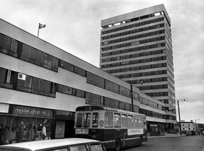 Framed Print : Western Tower, Station Hill, Reading, Circa 1970 Framed Print : Western Tower, Station Hill, Reading, Circa 1970