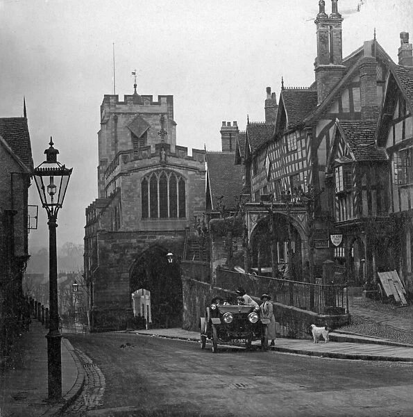 The Westgate and Leycester Hospital, Warwick, West Midlands. Circa Circa 1905