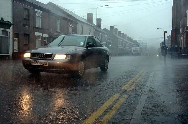 Wet weather on Stoney Stanton Road, Coventry