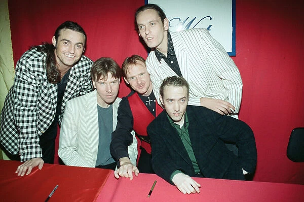 Wet Wet Wet at Tower Records, Glasgow. 25th October 1993