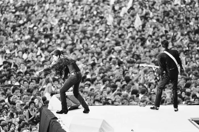 Framed Print : Wham. The Farewell Concert at Wembley Stadium, London England 28th June 1986 Framed Print : Wham. The Farewell Concert at Wembley Stadium, London England 28th June 1986