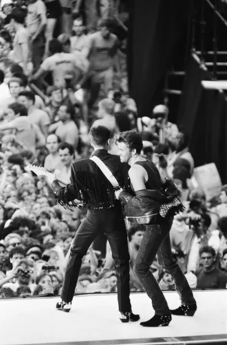 Framed Print : Wham. The Farewell Concert at Wembley Stadium, London England (Picture Framed Print : Wham. The Farewell Concert at Wembley Stadium, London England (Picture