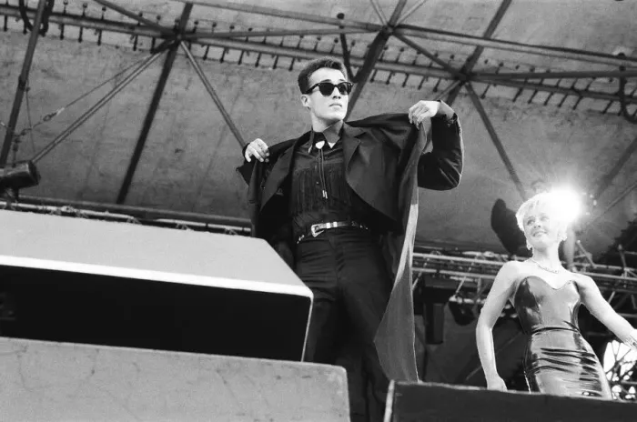 Framed Print : Wham. The Farewell Concert at Wembley Stadium, London England (Picture Framed Print : Wham. The Farewell Concert at Wembley Stadium, London England (Picture