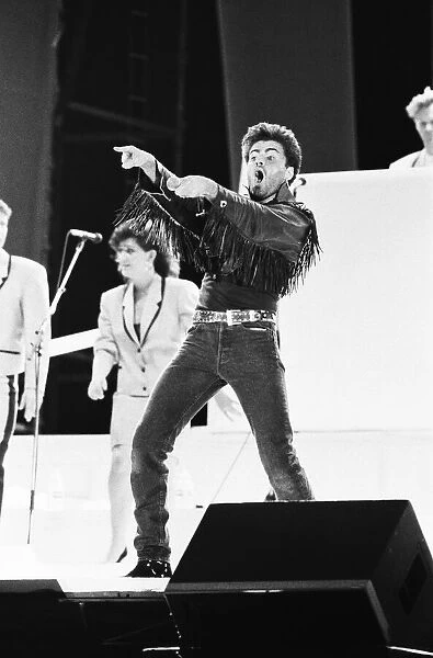 Wham. The Farewell Concert at Wembley Stadium, London England (Picture