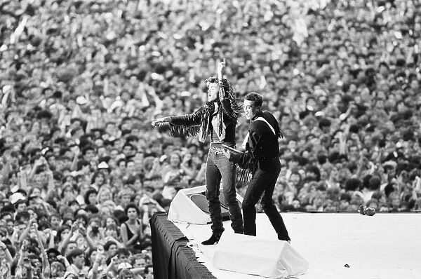 Wham. The Farewell Concert at Wembley Stadium, London England 28th June 1986