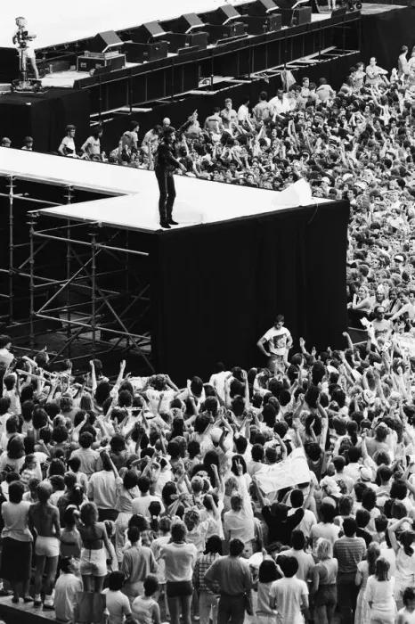Framed Print : Wham. The Farewell Concert at Wembley Stadium, London England (Picture Framed Print : Wham. The Farewell Concert at Wembley Stadium, London England (Picture