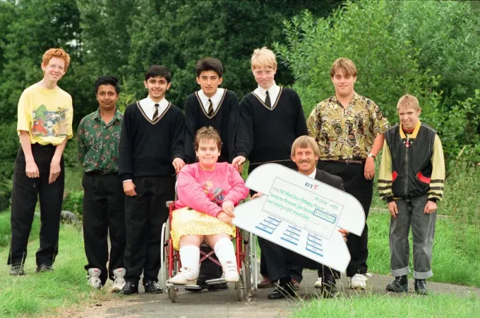Framed Print : Wheelchair Pathway Project at Lickey Hills designed by pupils at Wheelers Lane Boys
