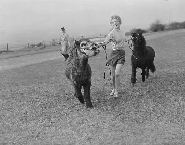 Whipsnade Zoo Shetland Pony 'Tommy'with Veronica Hurst 2  /  3  /  1952