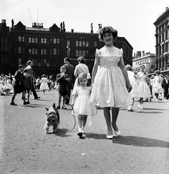 Whit Walks Manchester: The little girl who brought her dog along to walk in the Whit
